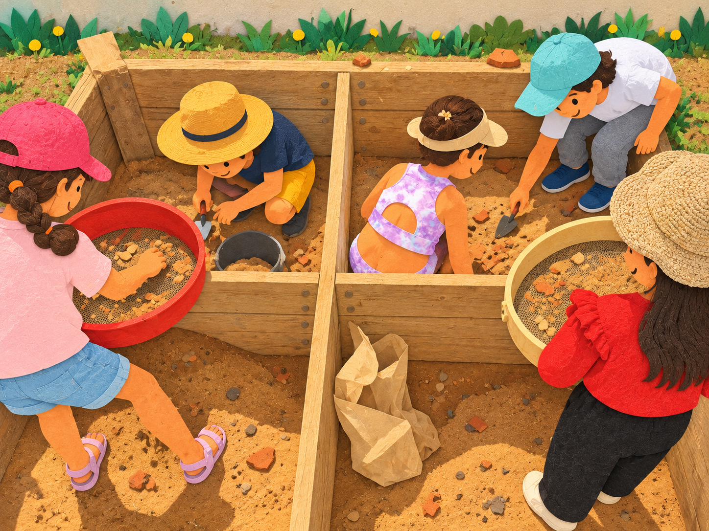 Ilustração da proposta Arqueólogo por uma manhã