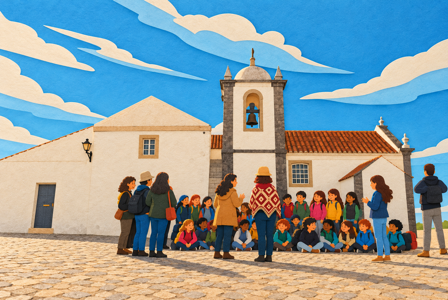 Ilustração da proposta À descoberta do património de Cacela Velha - peddy paper